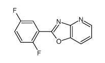 2-(2,5-difluorophenyl)-[1,3]oxazolo[4,5-b]pyridine结构式