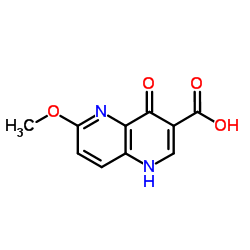 6-Methoxy-4-oxo-1,4-dihydro-1,5-naphthyridine-3-carboxylic acid Structure