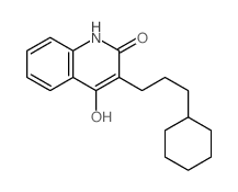 3-(3-Cyclohexylpropyl)-2,4-quinolinediol结构式