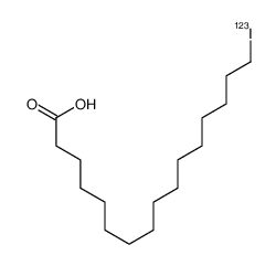 16-(123I)Iodohexadecanoic acid结构式