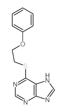 6-(2-phenoxyethylsulfanyl)-5H-purine structure