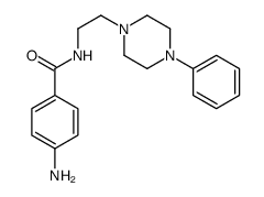 4-amino-N-[2-(4-phenylpiperazin-1-yl)ethyl]benzamide Structure