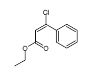 ethyl-(E)-3-chloro-3-phenyl-2-propenoate Structure