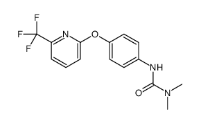 1,1-dimethyl-3-[4-[6-(trifluoromethyl)pyridin-2-yl]oxyphenyl]urea Structure