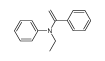 N-ethyl-N-(1-phenylethenyl)aniline Structure