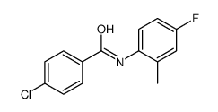 4-Chloro-N-(4-fluoro-2-methylphenyl)benzamide结构式