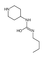 1-butyl-3-piperidin-4-ylurea结构式