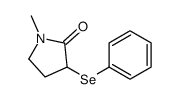 1-methyl-3-phenylselanylpyrrolidin-2-one Structure