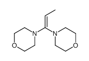 4-(1-morpholin-4-ylprop-1-enyl)morpholine Structure