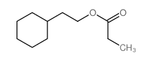 Cyclohexaneethanol, 1-propanoate structure