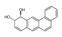 trans-10,11-dihydroxy-10,11-dihydrobenz[a]anthracene Structure