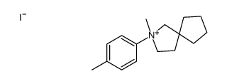 2-methyl-2-(4-methylphenyl)-2-azoniaspiro[4.4]nonane,iodide结构式