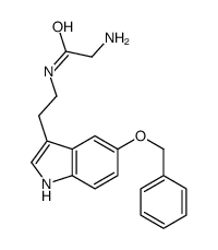 2-amino-N-[2-(5-phenylmethoxy-1H-indol-3-yl)ethyl]acetamide Structure