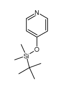 4-((tert-butyldimethylsilyl)oxy)pyridine结构式