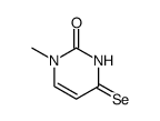 1-methyl-4-selenoxo-3,4-dihydro-1H-pyrimidin-2-one结构式