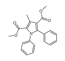 dimethyl 3-methyl-1,5-diphenylpyrrole-2,4-dicarboxylate Structure