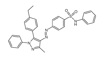 4-[5-(4-ethyl-phenyl)-3-methyl-1-phenyl-1H-pyrazol-4-ylazo]-N-phenyl-benzenesulfonamide Structure