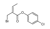 (4-chlorophenyl) 2-(bromomethyl)but-2-enoate Structure