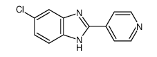 6-chloro-2-(pyridin-4-yl)-1H-benzo[d]imidazole结构式