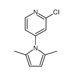 1-(2-chloropyridin-4-yl)-2,5-dimethyl-1H-pyrrole Structure