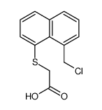 2-[(8-Chloromethylnaphthalen-1-yl)thio]acetic acid结构式