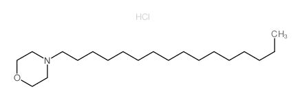 Morpholine,4-hexadecyl-, hydrochloride (1:1) Structure