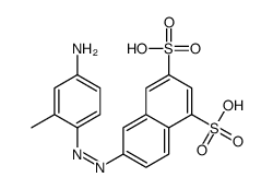 6-[(4-amino-2-methylphenyl)diazenyl]naphthalene-1,3-disulfonic acid Structure