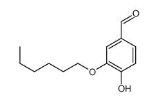 3-hexoxy-4-hydroxybenzaldehyde Structure