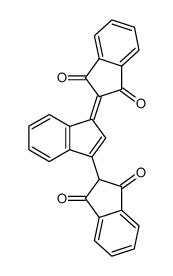 3-(1,3-dioxo-indan-2-yl)-[1,2']biindenylidene-1',3'-dione结构式