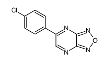 5-(4-chlorophenyl)-[1,2,5]oxadiazolo[3,4-b]pyrazine结构式