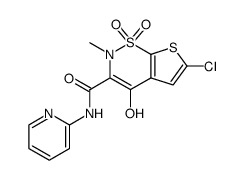 6-Chloro-4-hydroxy-2-methyl-N-(pyridin-2-yl)-2H-thieno[3,2-e]-1,2-thiazine-3-carboxamide 1,1-dioxide picture