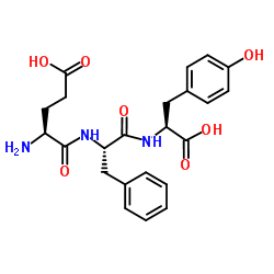 H-Glu-Phe-Tyr-OH结构式