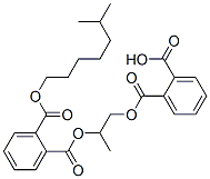 2,2'-[(1-Methyl-1,2-ethanediyl)bis(oxycarbonyl)]bis(benzoic acid 6-methylheptyl) ester structure