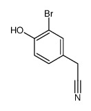 2-(3-bromo-4-hydroxyphenyl)acetonitrile结构式