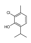 2-chloro-3-methyl-6-propan-2-ylphenol结构式