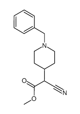 methyl N-benzyl-piperidin-4-yl-cyanoacetate结构式