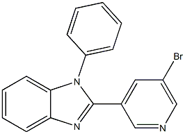 2-(5-bromopyridin-3-yl)-1-phenyl-1H-benzo[d]imidazole Structure