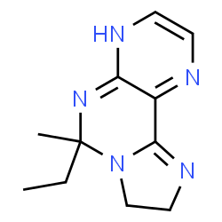 Imidazo[1,2-c]pteridine, 6-ethyl-4,6,8,9-tetrahydro-6-methyl- (9CI) picture