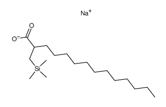 sodium 2-((trimethylsilyl)methyl)tetradecanoate结构式