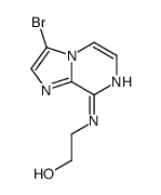 2-[(3-bromoimidazo[1,2-a]pyrazin-8-yl)amino]ethanol结构式