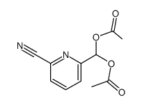 2-cyano-6-(diacetoxymethyl)pyridine结构式