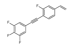 5-[2-(4-ethenyl-2-fluorophenyl)ethynyl]-1,2,3-trifluorobenzene Structure