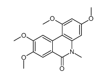 6(5H)-PHENANTHRIDINONE, 1,3,8,9-TETRAMETHOXY-5-METHYL- picture