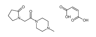 (Z)-but-2-enedioic acid,1-[2-(4-methylpiperazin-1-yl)-2-oxoethyl]pyrrolidin-2-one Structure