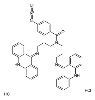 N,N-bis[3-(acridin-9-ylamino)propyl]-4-azidobenzamide,dihydrochloride结构式