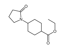 ethyl 4-(2-oxopyrrolidin-1-yl)cyclohexane-1-carboxylate结构式