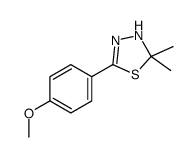 5-(4-methoxyphenyl)-2,2-dimethyl-3H-1,3,4-thiadiazole Structure