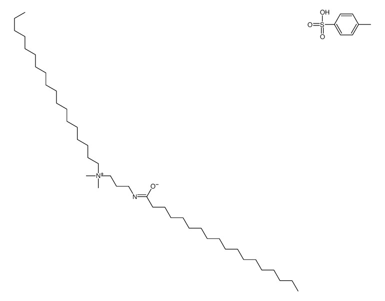 dimethyl(octadecyl)[3-(stearoylamino)propyl]ammonium toluene-p-sulphonate结构式