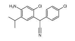 (4-amino-2-chloro-5-isopropylphenyl)(4-chlorophenyl)acetonitrile Structure