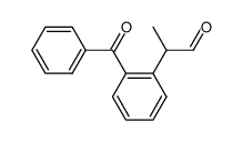 2-(2-benzoylphenyl)propanal Structure